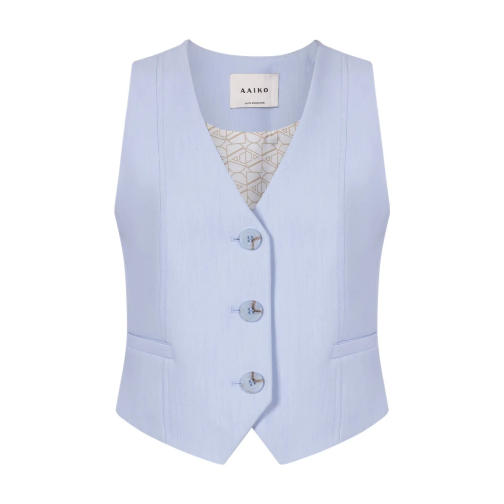Aaiko Stijlvolle Alica R Vest Blue Dames