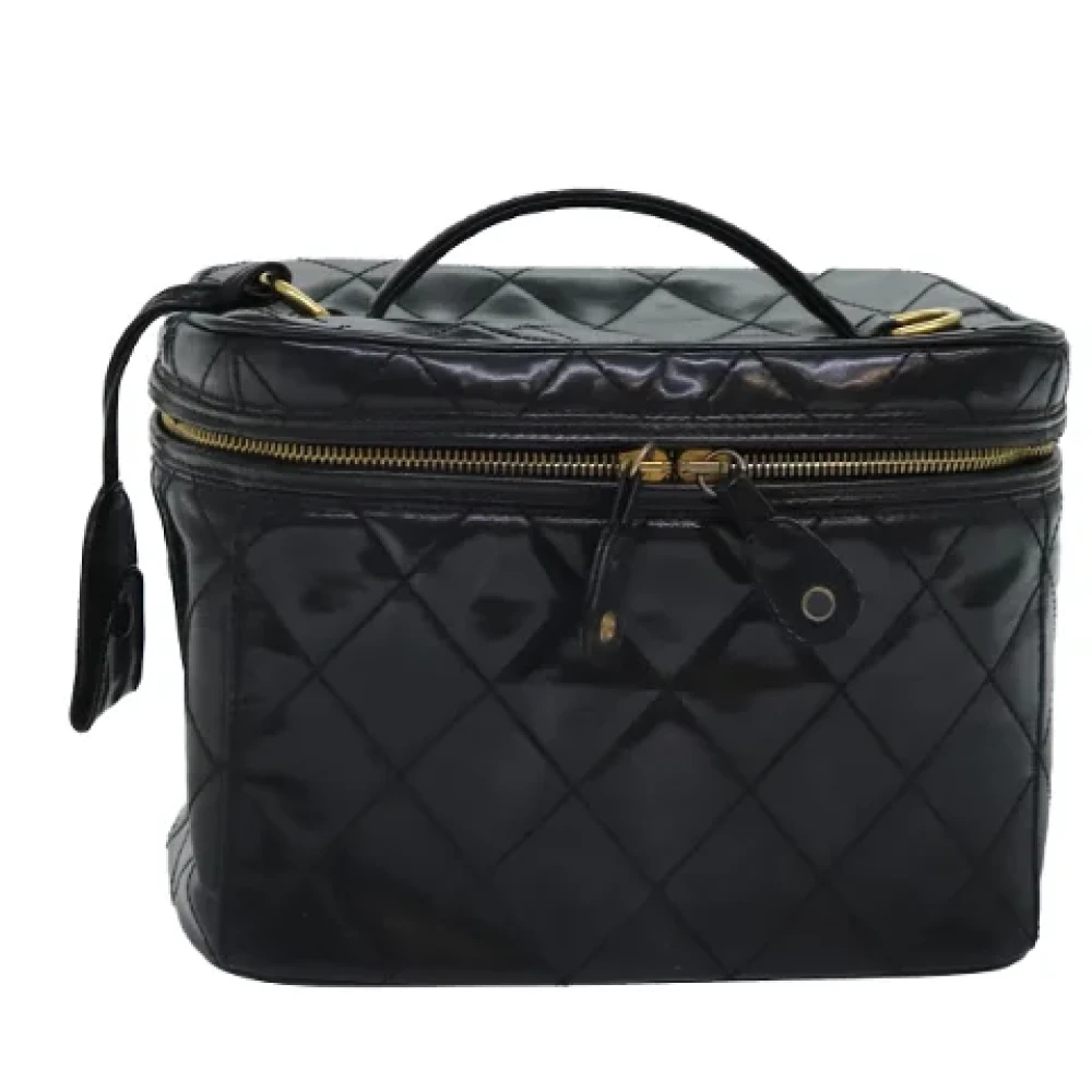 Chanel Vintage Pre-owned Leather pouches Black Dames