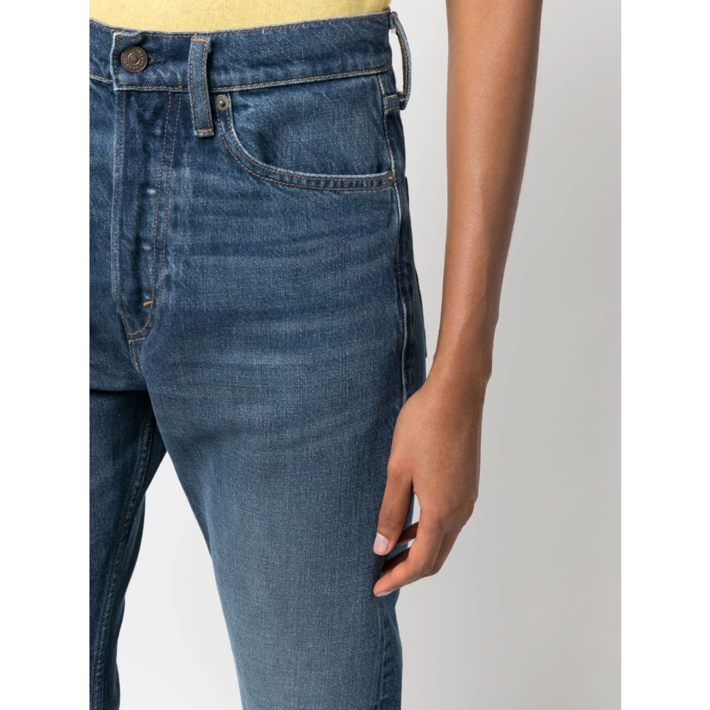 Polo Ralph Lauren Cropped Straight Jeans Blue Dames