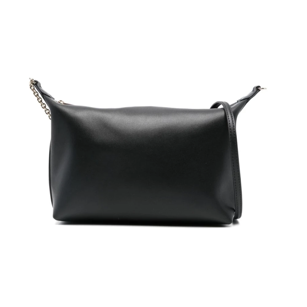 Furla Zwarte Schoudertas met Kettingband Black Dames