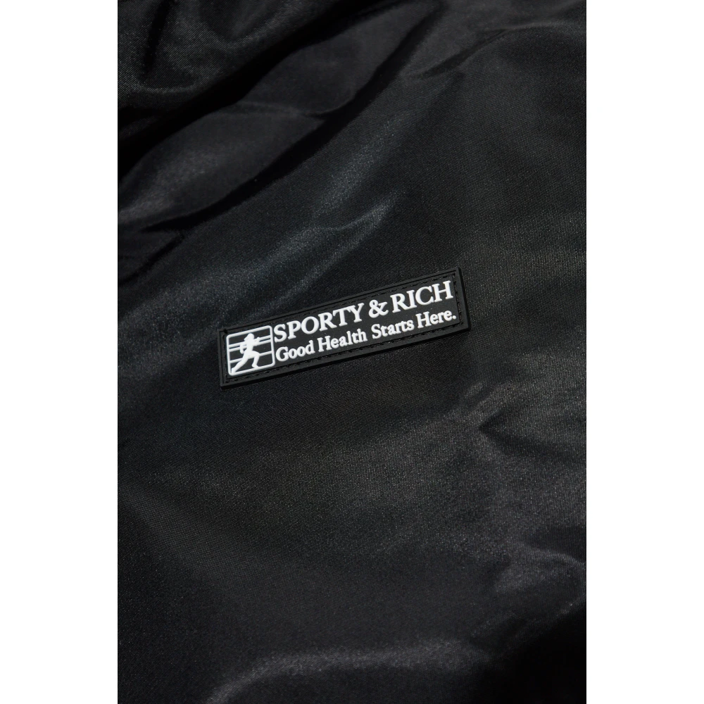 Sporty & Rich Jas met logo Black Unisex