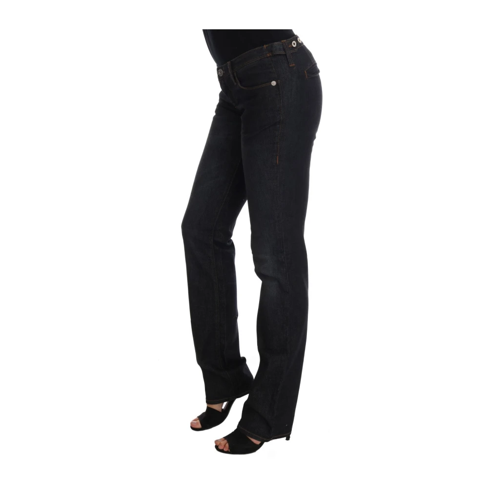 Costume National Slim Fit Donkerblauwe Jeans Blue Dames