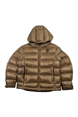 veste-enfant-marron-matelassee-avec-capuche