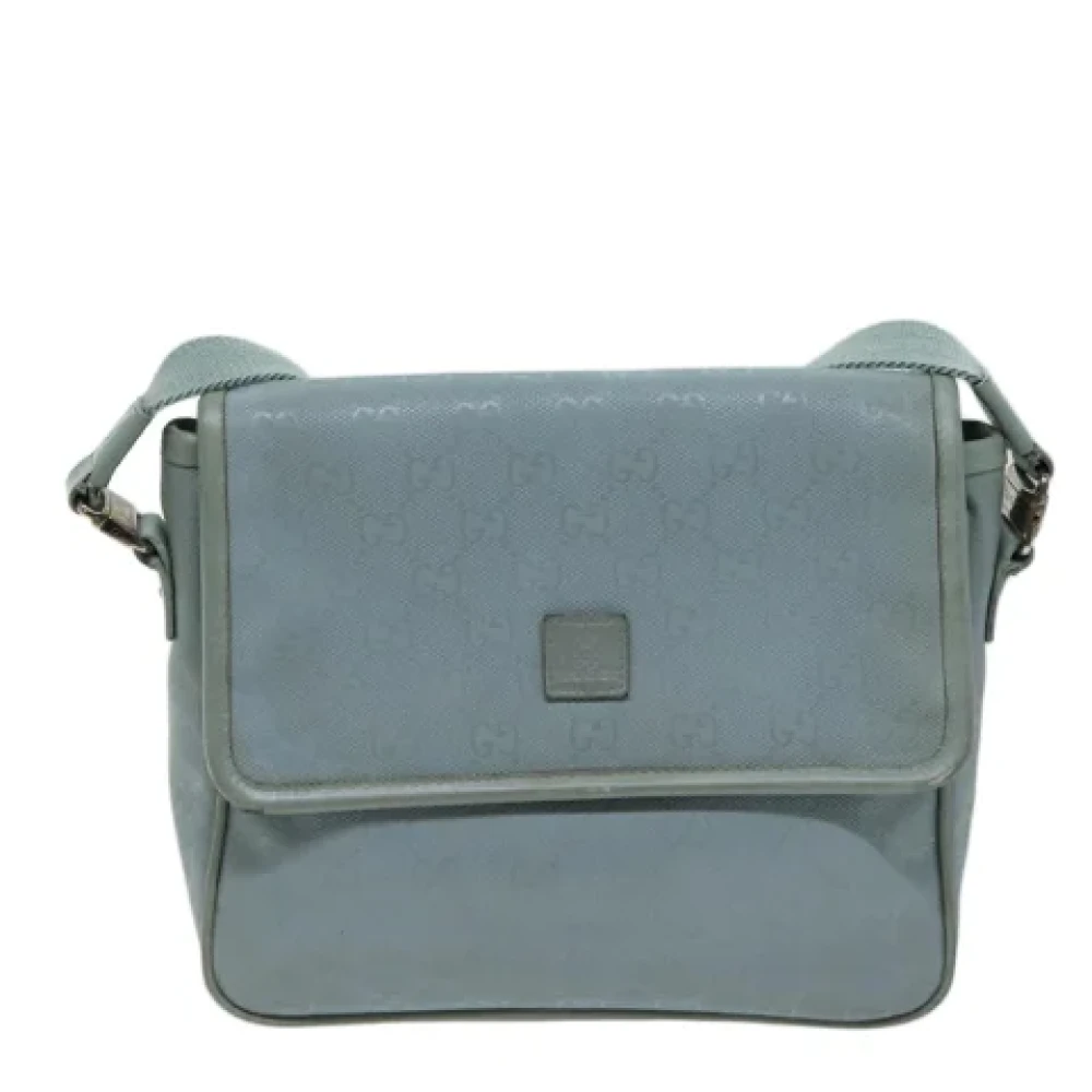 Gucci Vintage Pre-owned Canvas gucci-bags Blue Dames