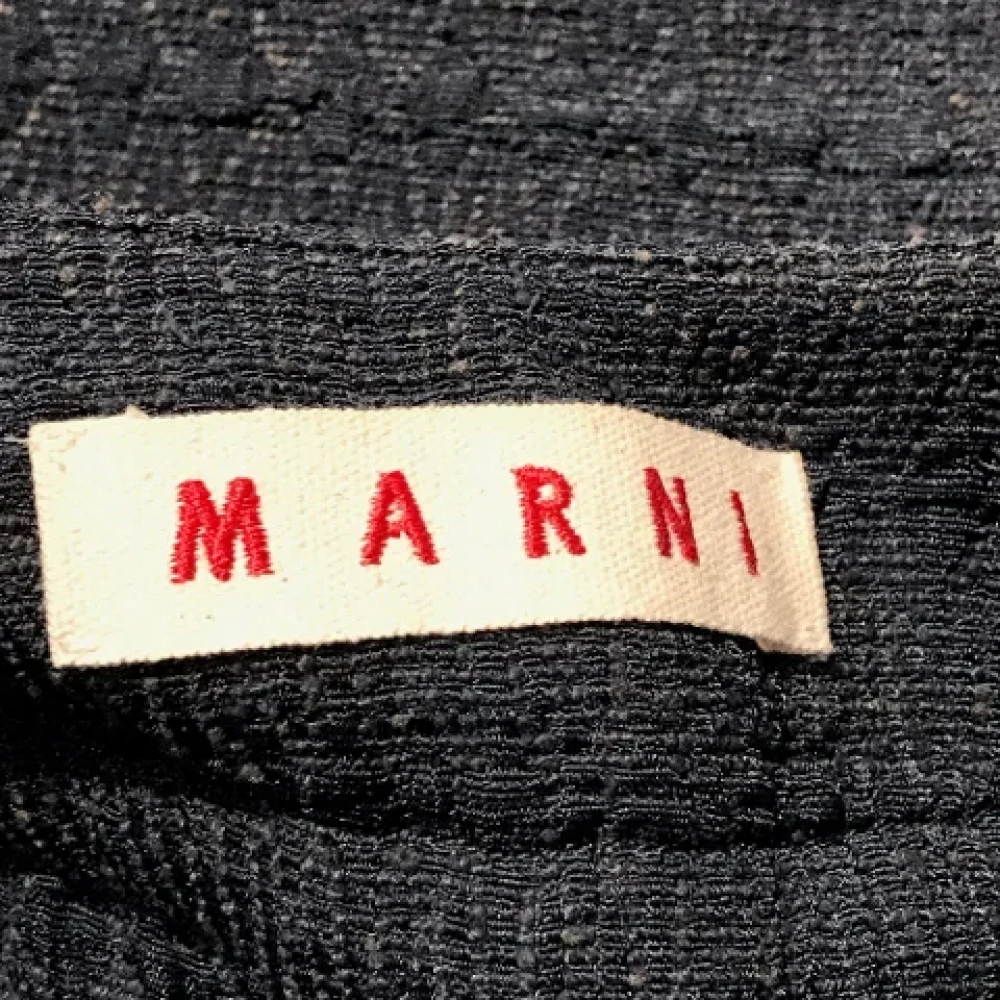 Marni Pre-owned Silk bottoms Gray Dames