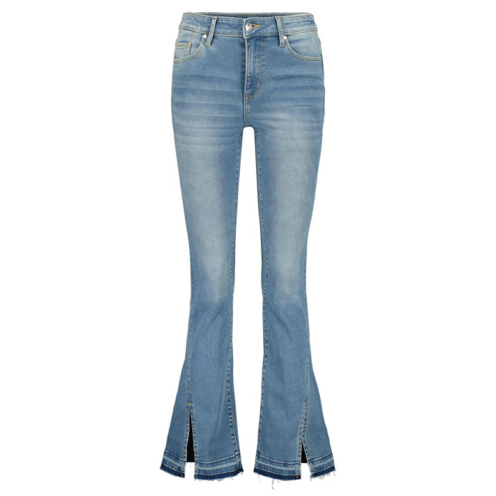 Raizzed High Waist Bootcut Jeans met Split Blue Dames