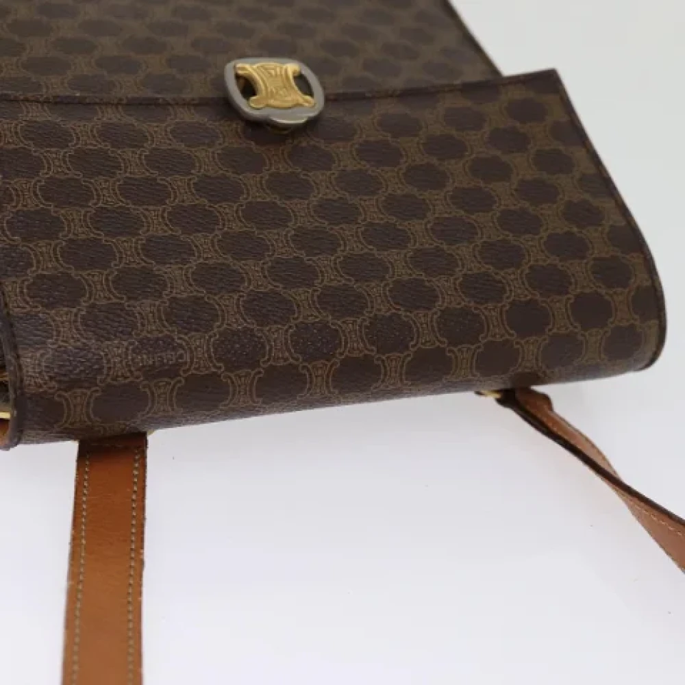 Celine Vintage Pre-owned Leather shoulder-bags Brown Dames