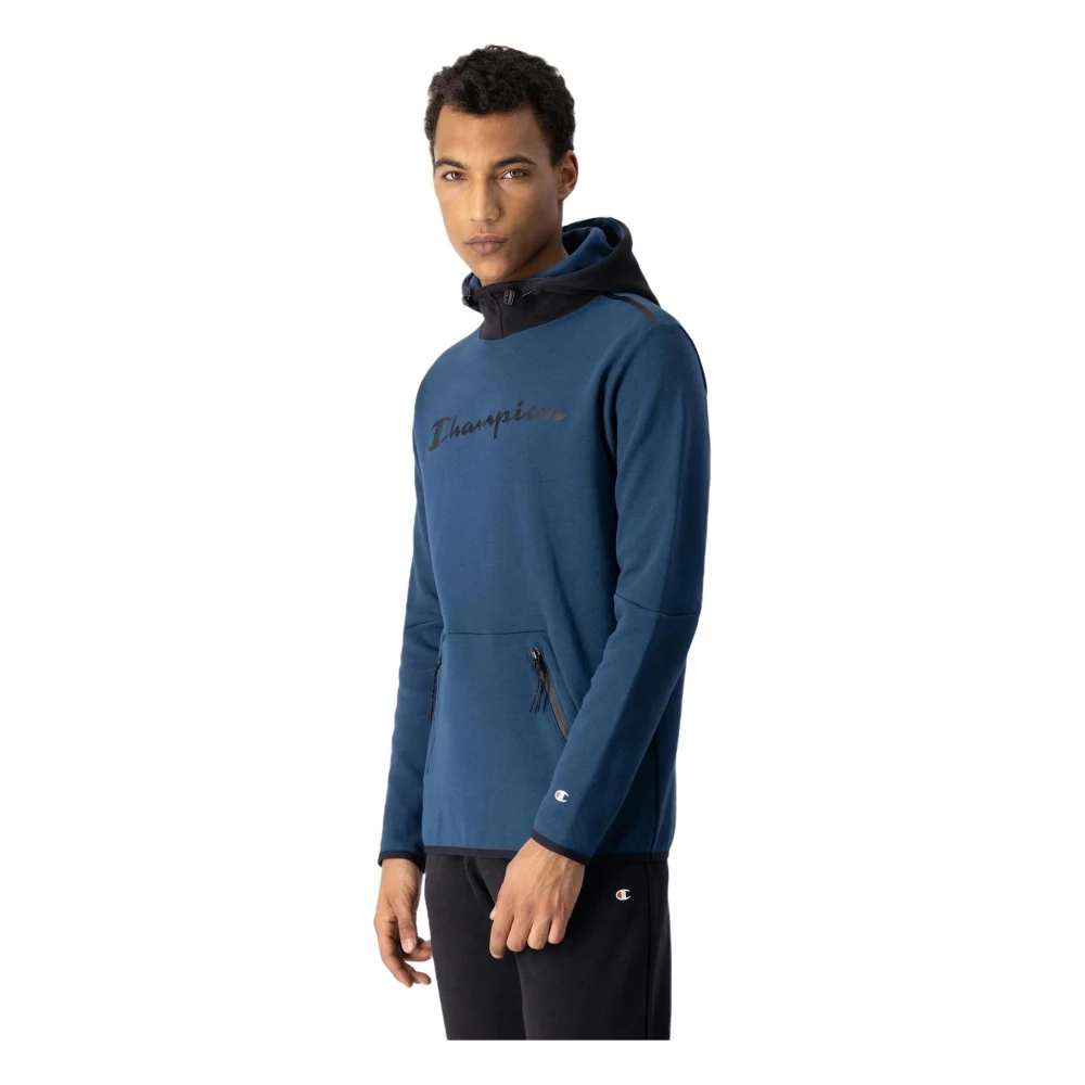Champion Hoodie Blue Heren