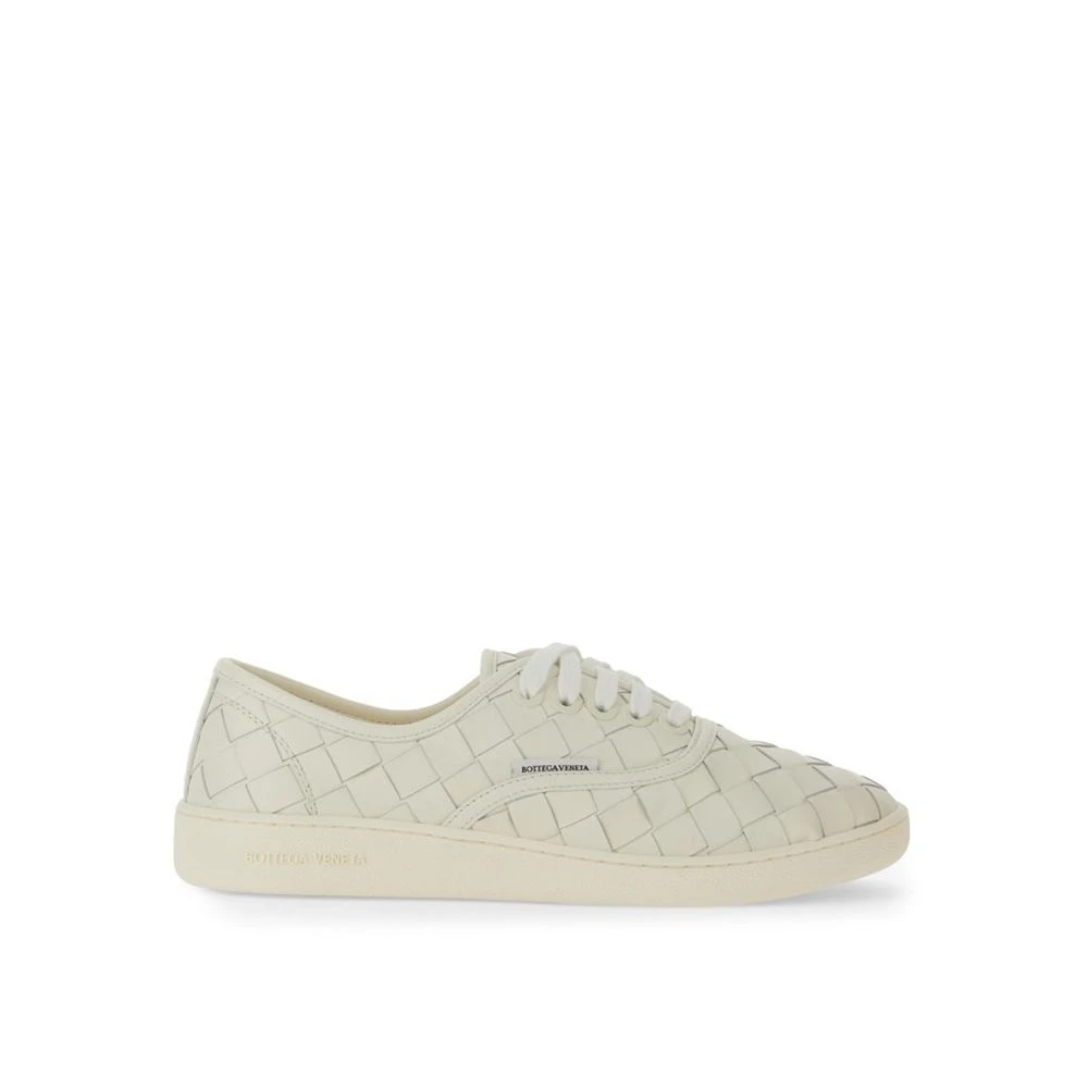Bottega Veneta Intrecciato Leren Sneakers Heren Schoenen Beige