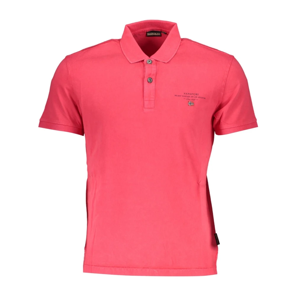 Napapijri Roze Polo Shirt Korte Mouwen Heren Pink Heren