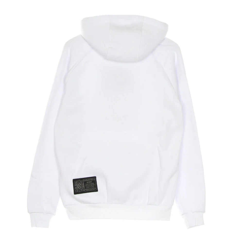 Dolly Noire Witte Milano Hoodie Sweatshirt met Lange Mouwen White Heren