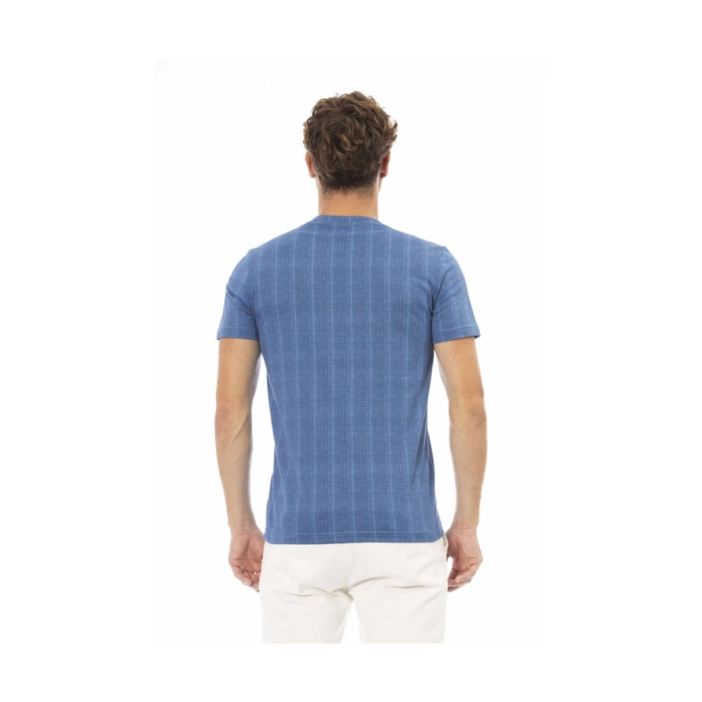 Baldinini Elegant Blauw Kort T-Shirt Blue Heren