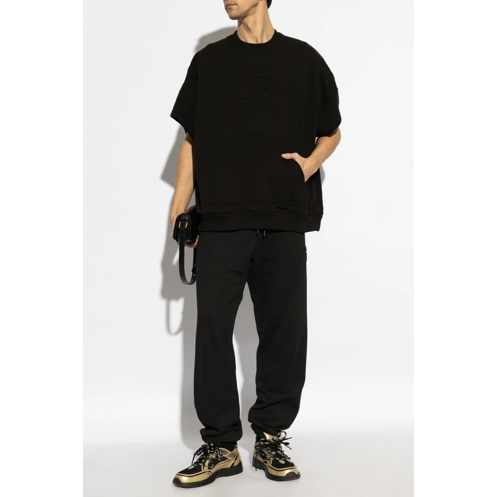 Dolce & Gabbana Sweatpants met logo Black Heren
