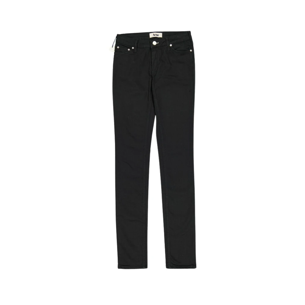 Acne Studios Women's Black Slim Fit Denim Jeans
