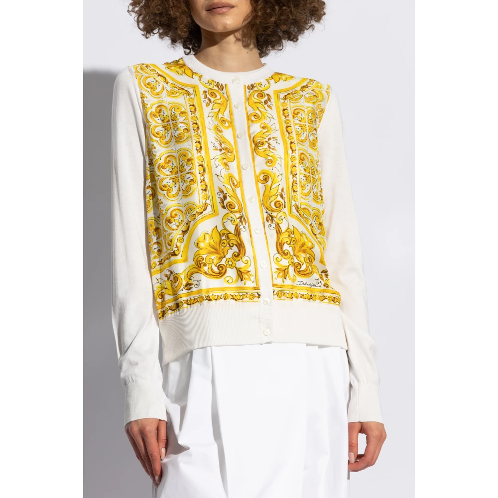 Dolce & Gabbana Geknoopte vest White Dames