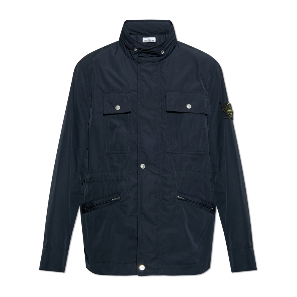 Stone Island Jacka Micro Twill Blue, Herr