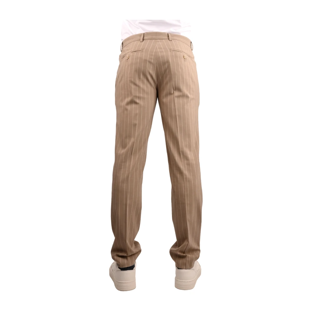 Daniele Alessandrini Polyester jumpsuit met krijtstreep Beige Heren