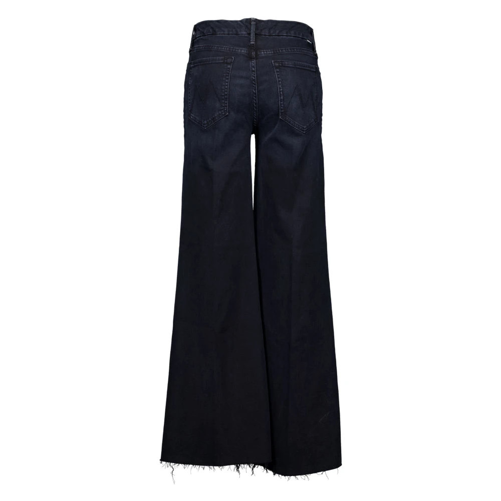 Mother Roller Fray Blauwe Jeans Blue Dames