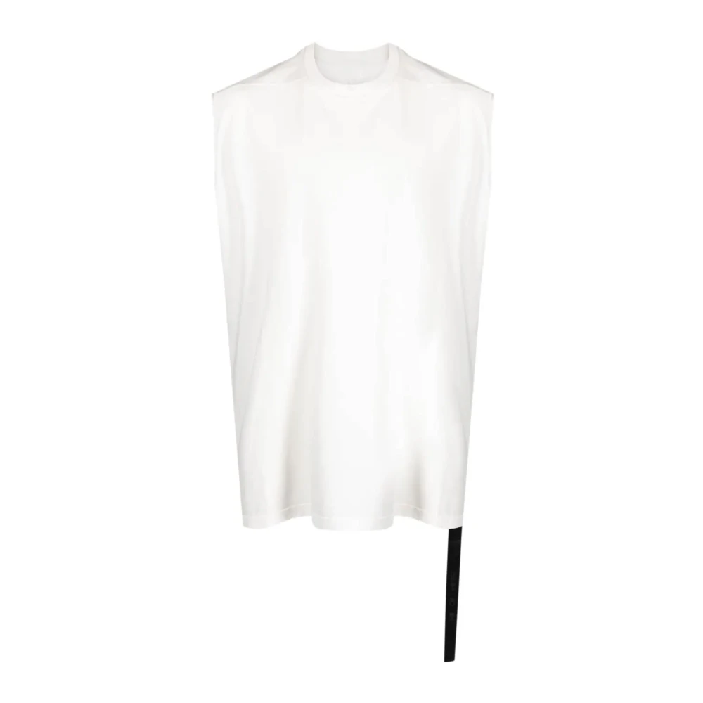 Rick Owens Tarp T Milk Mouwloze Top White Heren