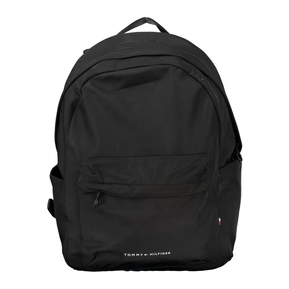 Tommy Hilfiger Zwarte Rugzak met Laptopvak Black Heren