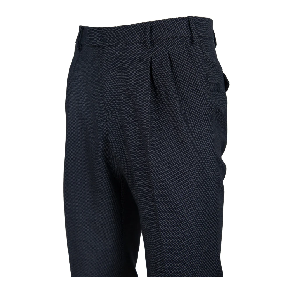 PT Torino Heren wollen broek met knoop rits haak Blue Heren