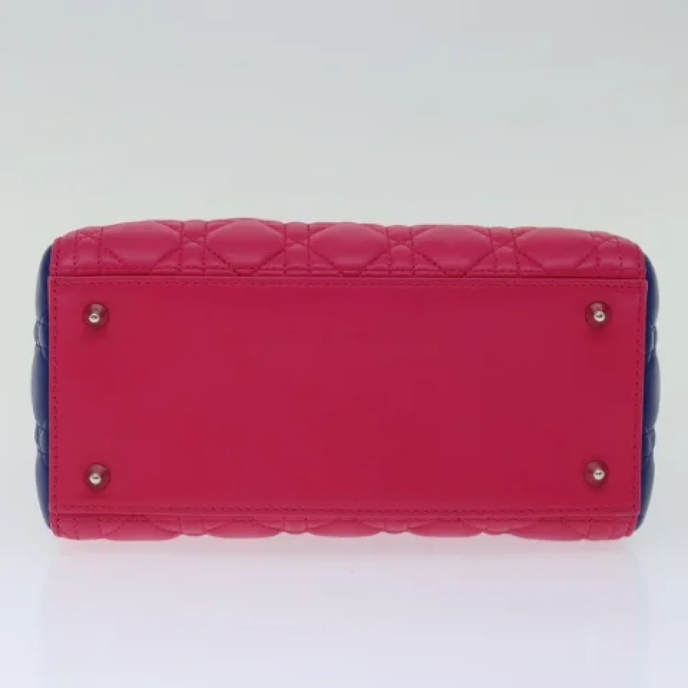 Dior Vintage Pre-owned Leather dior-bags Pink Dames