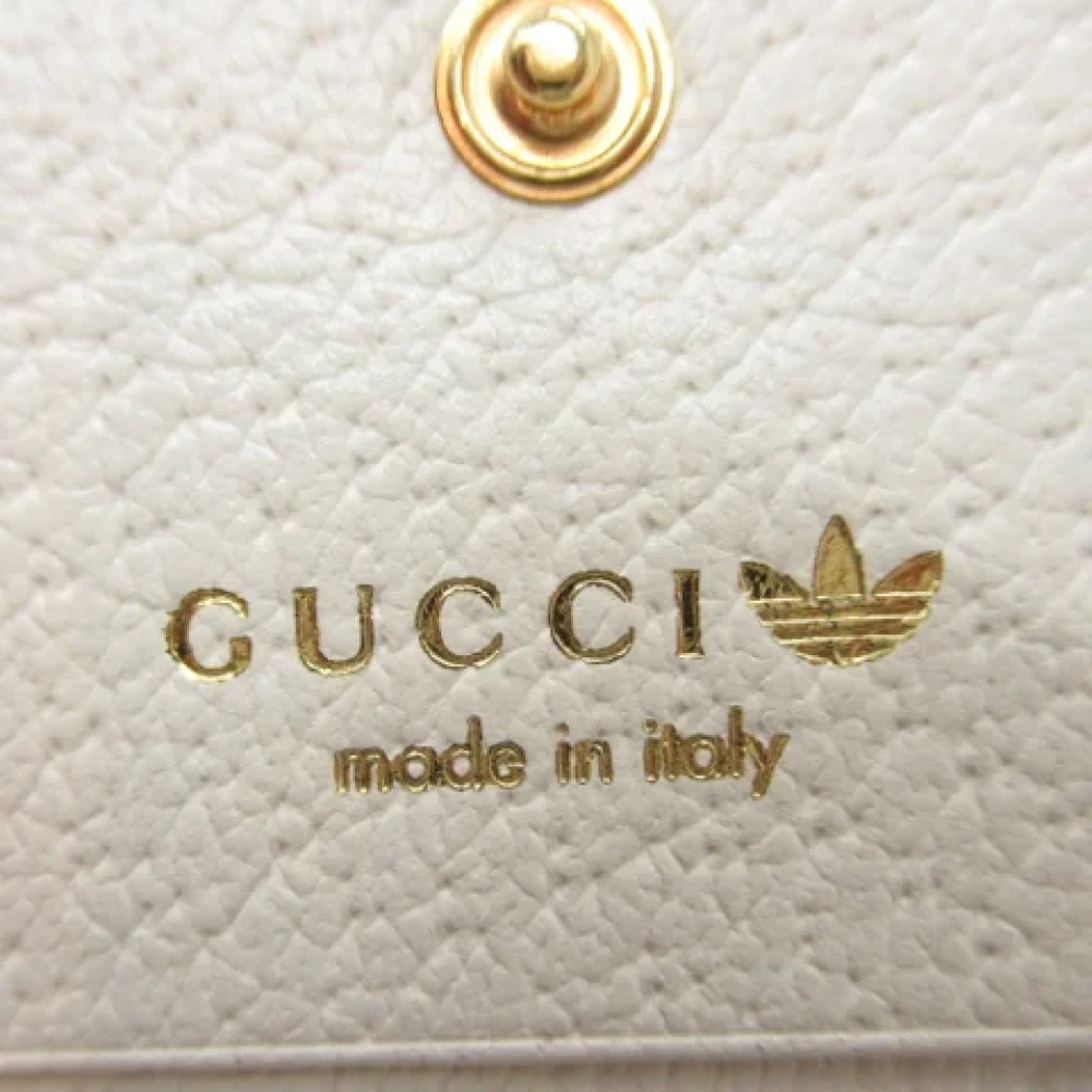 Gucci Vintage Pre-owned Leather wallets White Dames