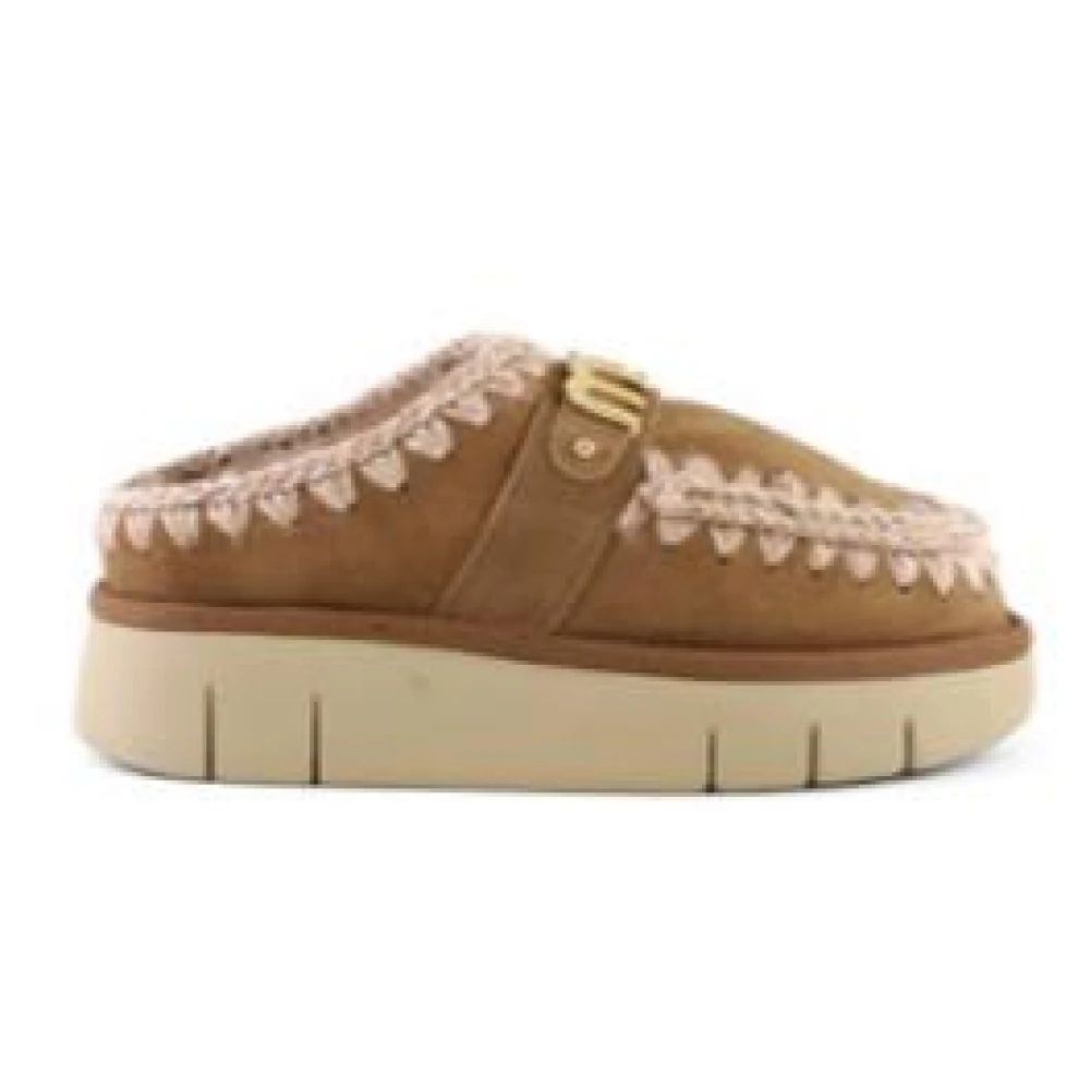 Mou Brown Mules, Female, 3 Uk, Bounce Clog