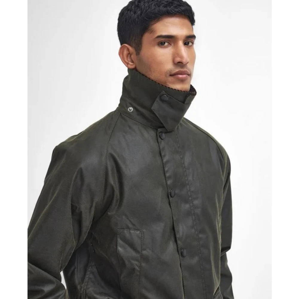 Barbour Gewaxte Archief Olijfjas Green Heren