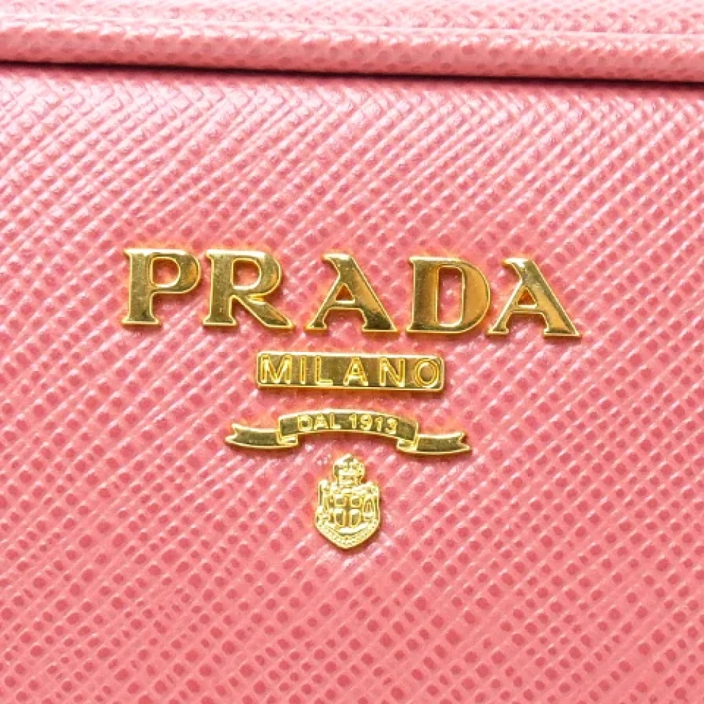 Prada Vintage Pre-owned Leather crossbody-bags Pink Dames
