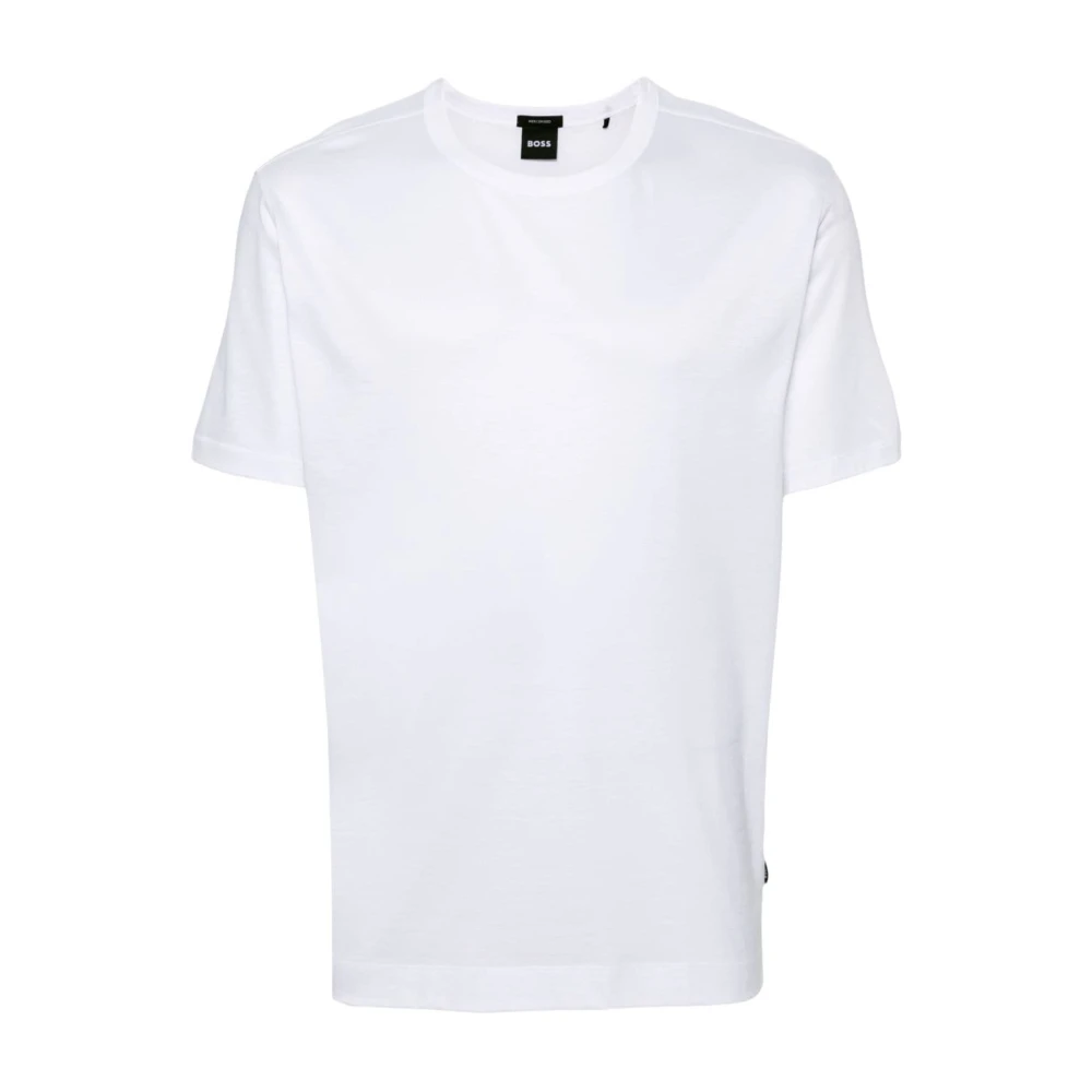 Hugo Boss Vit T-shirt med Stretch Design White, Herr