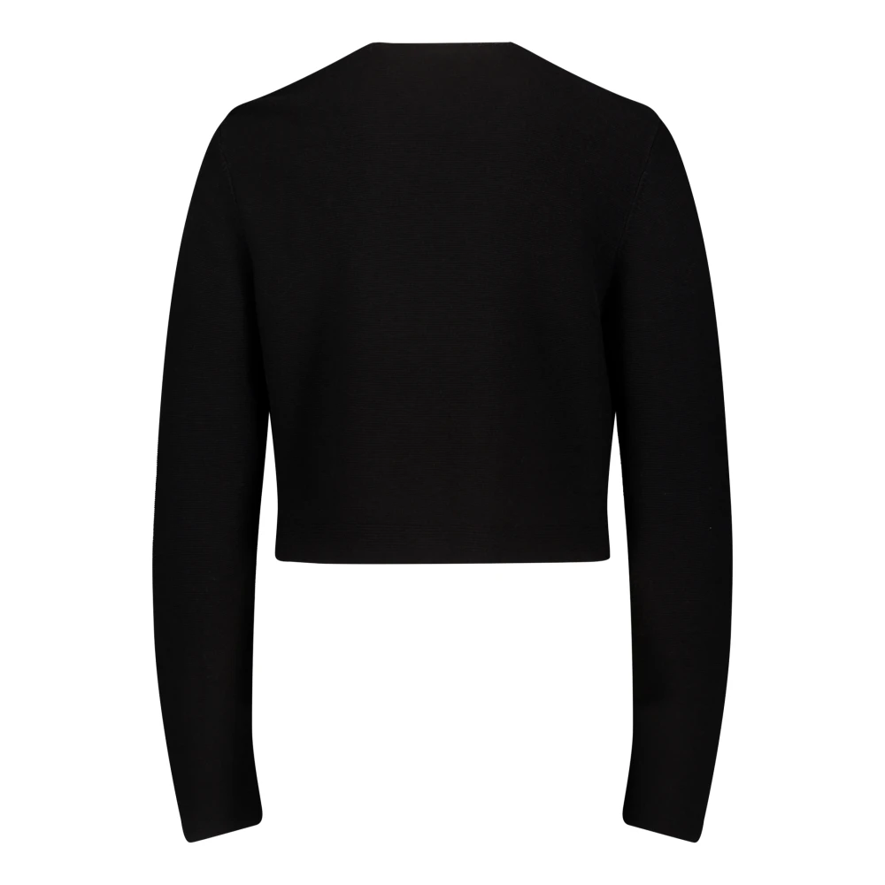Betty & Co Open Gebreid Vest Black Dames