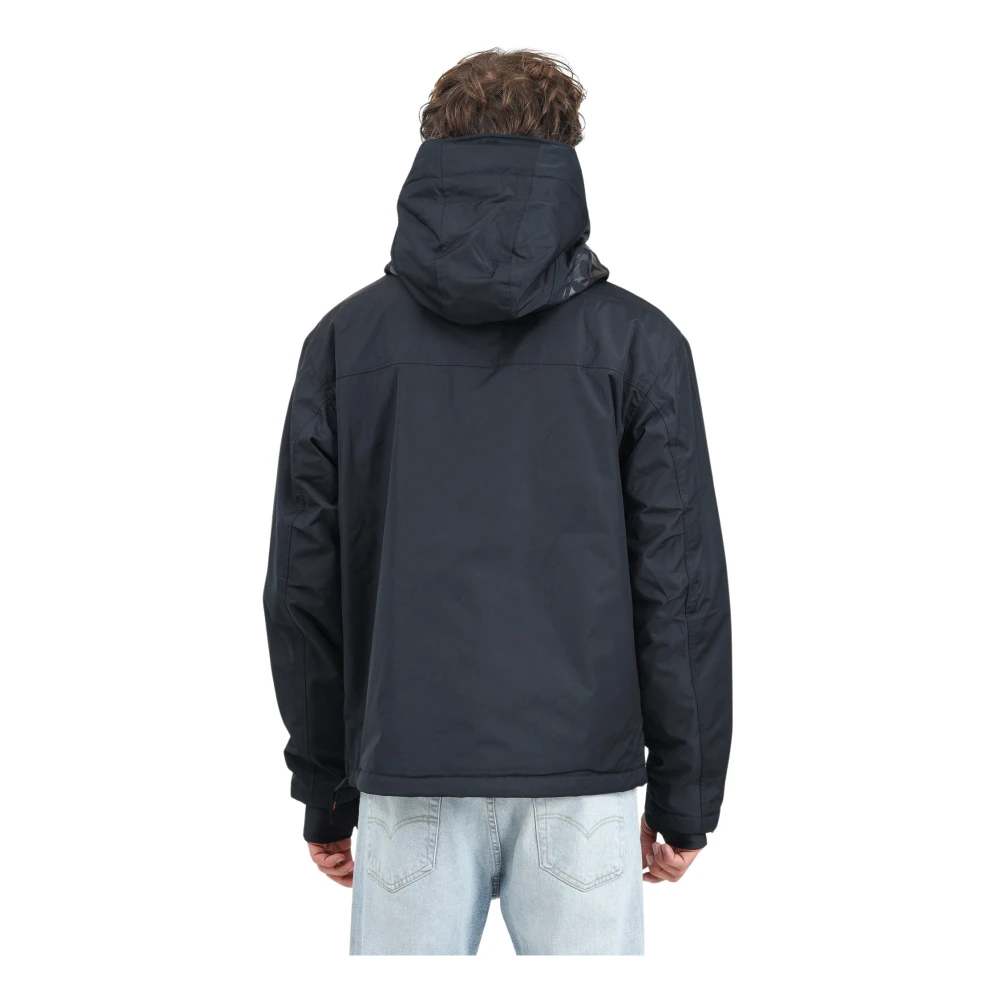 Napapijri Zwarte Winter Anorak Rainforest Jas Black Heren