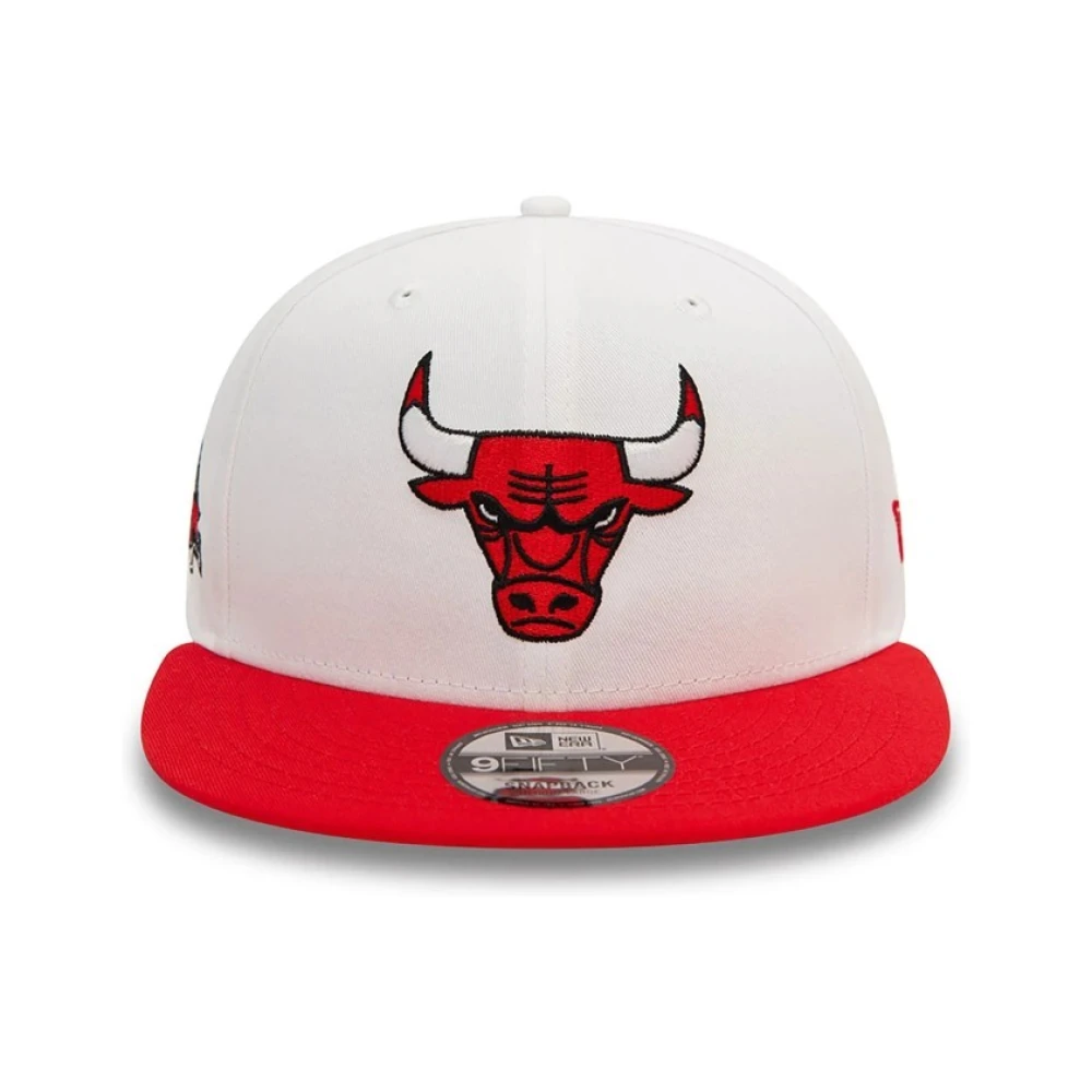 new era Witte Bulls Crown Patch Pet White Heren