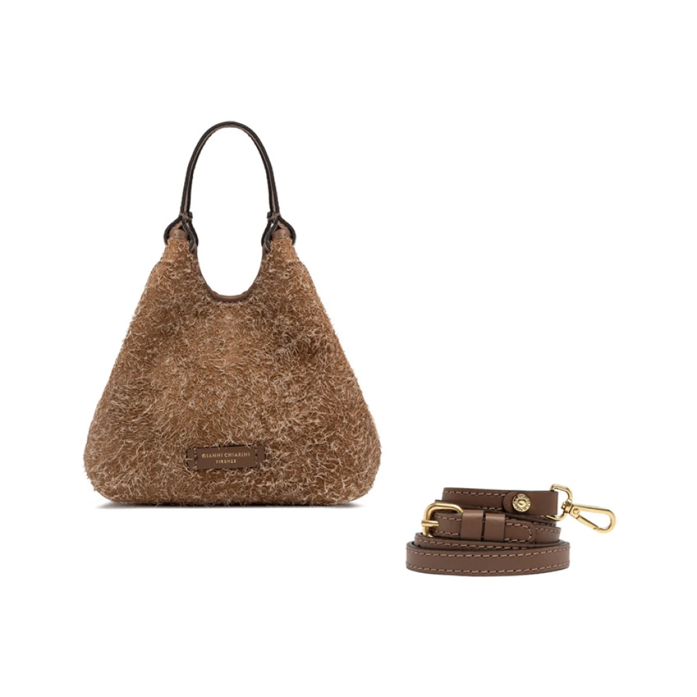 Gianni Chiarini Elegante O Style Lederen Handtas Brown Dames