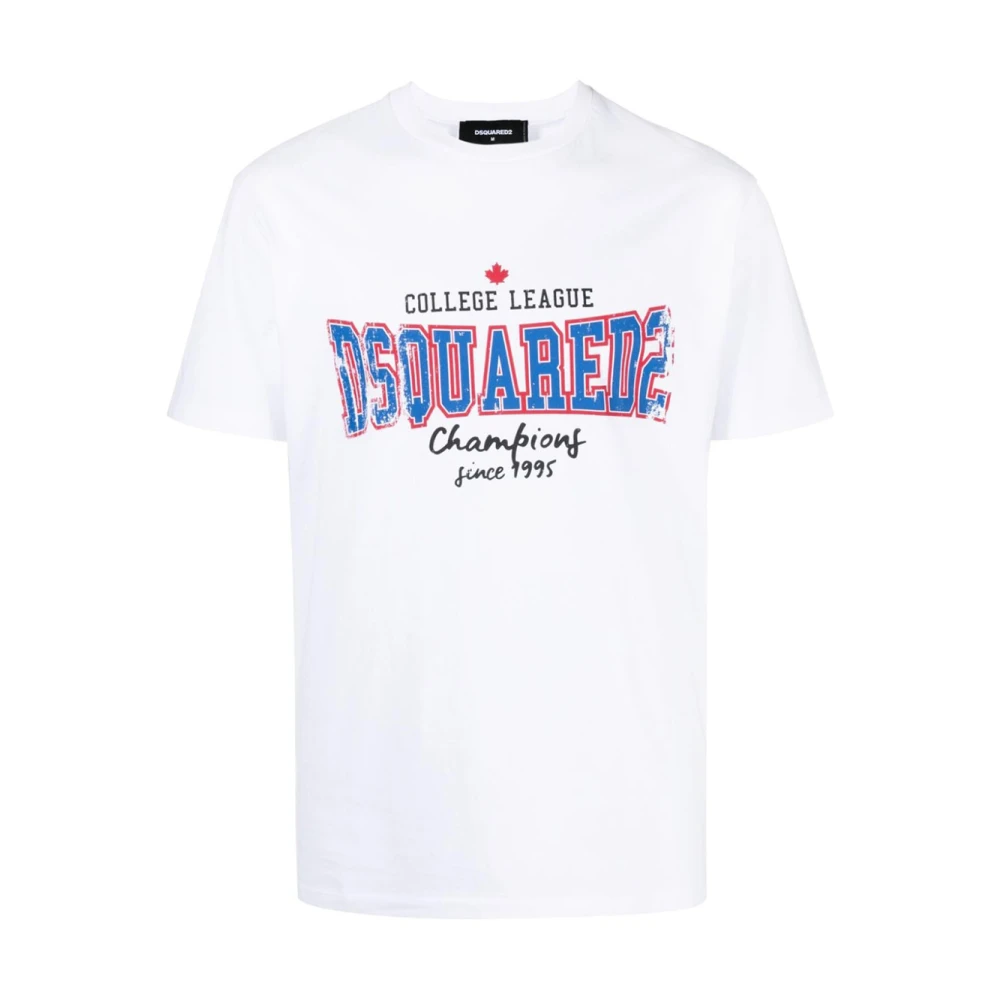 Dsquared2 Witte T-shirts & Polos voor mannen White Heren