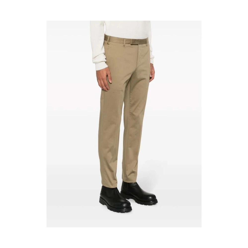 Pt01 Slim-fit Trousers Brown Heren