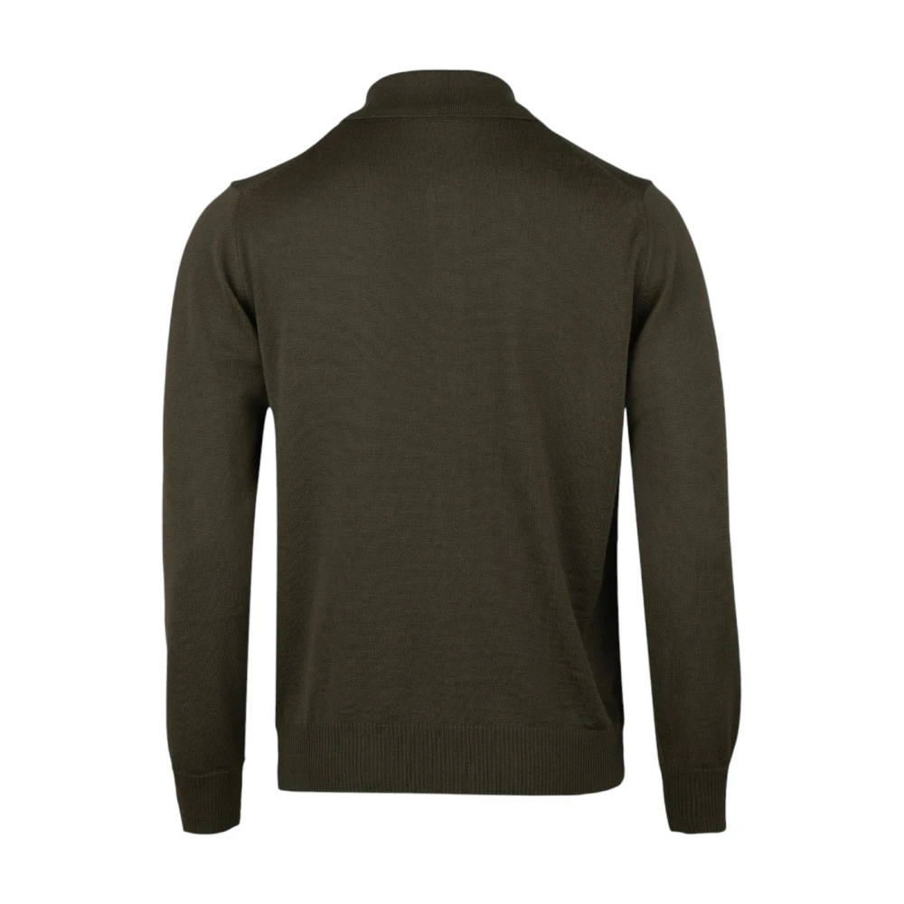 Stenströms Merino Wol Vest in Donkergroen Green Heren