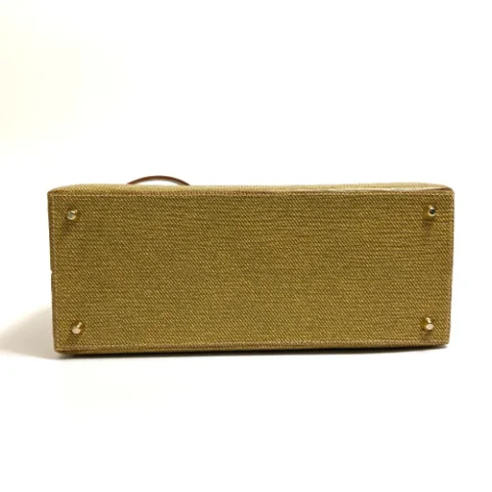 Fendi Vintage Pre-owned Leather fendi-bags Beige Dames