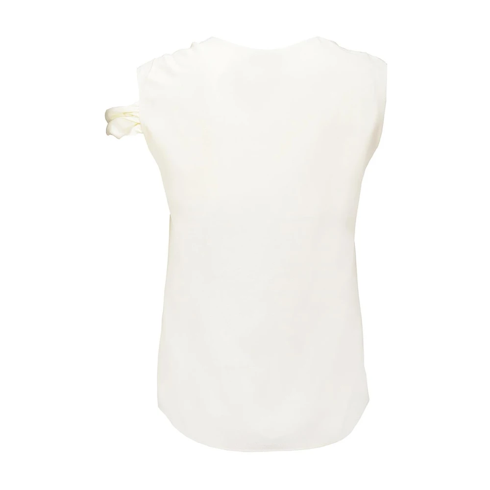 pinko Gewassen Crepe de Chine Blouse White Dames