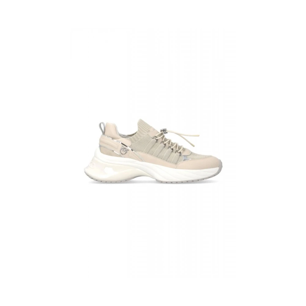 Pinko Ariel 34 Sneakers Dames Schoenen Beige