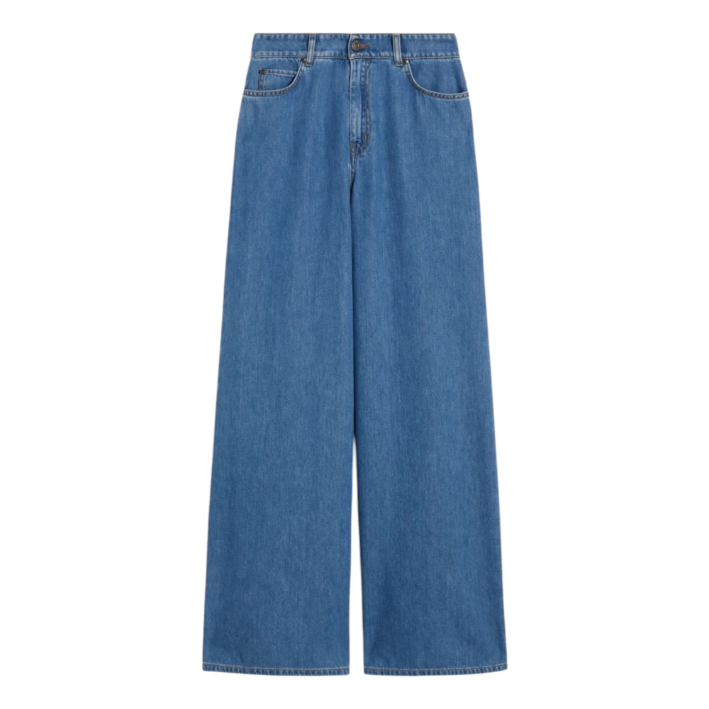 Weekend Max Mara Women's Blue Wide Jeans, 2XS, Vega Wide Jeans