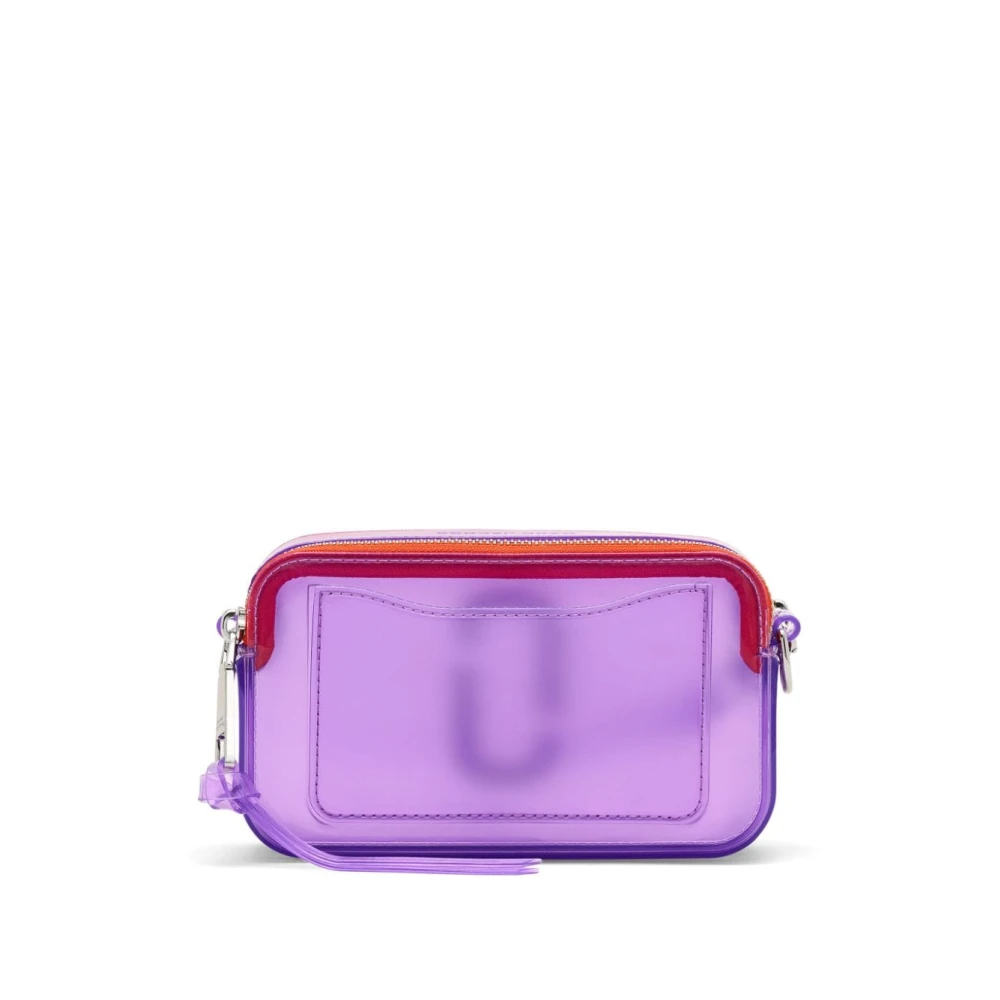 Marc Jacobs Paarse Transparante Schoudertas Purple Dames