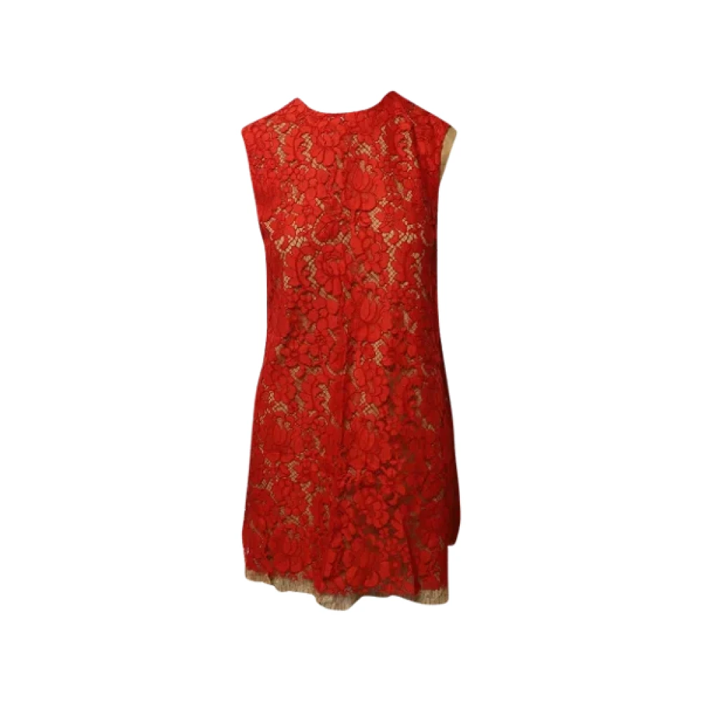 Miu Pre-owned Cotton dresses Red Dames