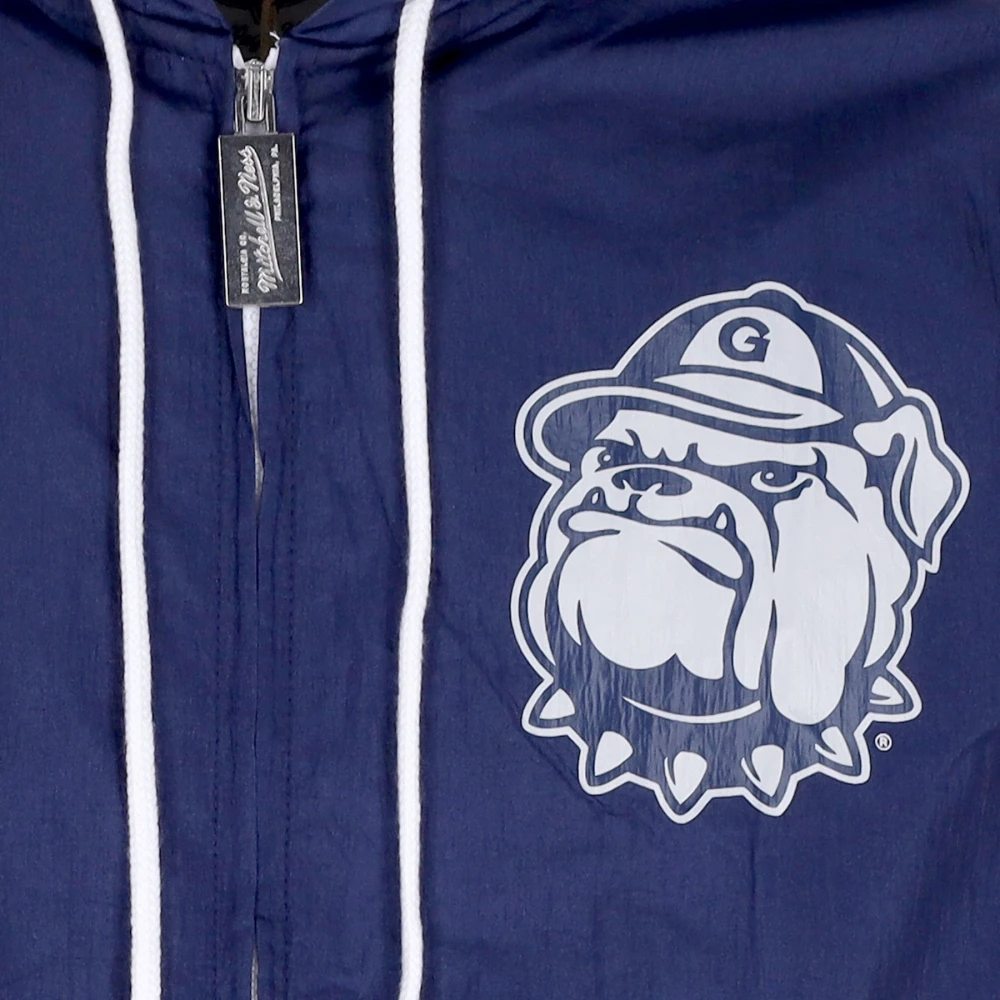 Mitchell & Ness Georgetown Hoyas Windbreaker Jas Blue Heren