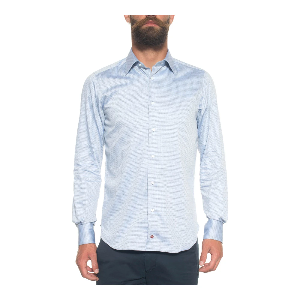 Càrrel Italiaanse Check Overhemd Blue Heren