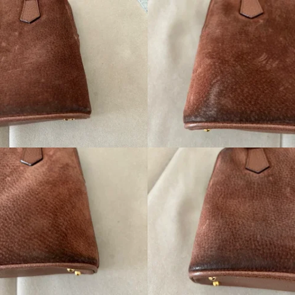 Gucci Vintage Pre-owned Leather gucci-bags Brown Dames