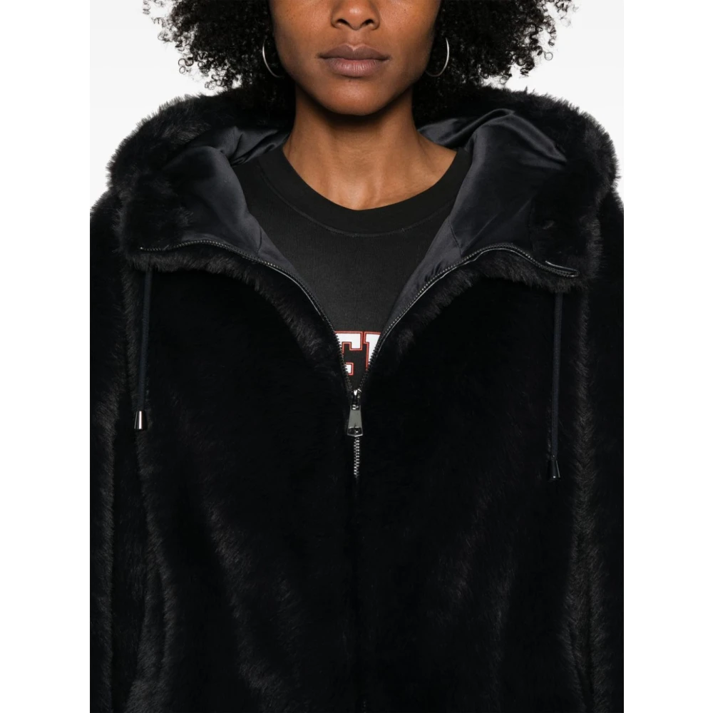 P.a.r.o.s.h. Donkergrijze Jas Black Dames