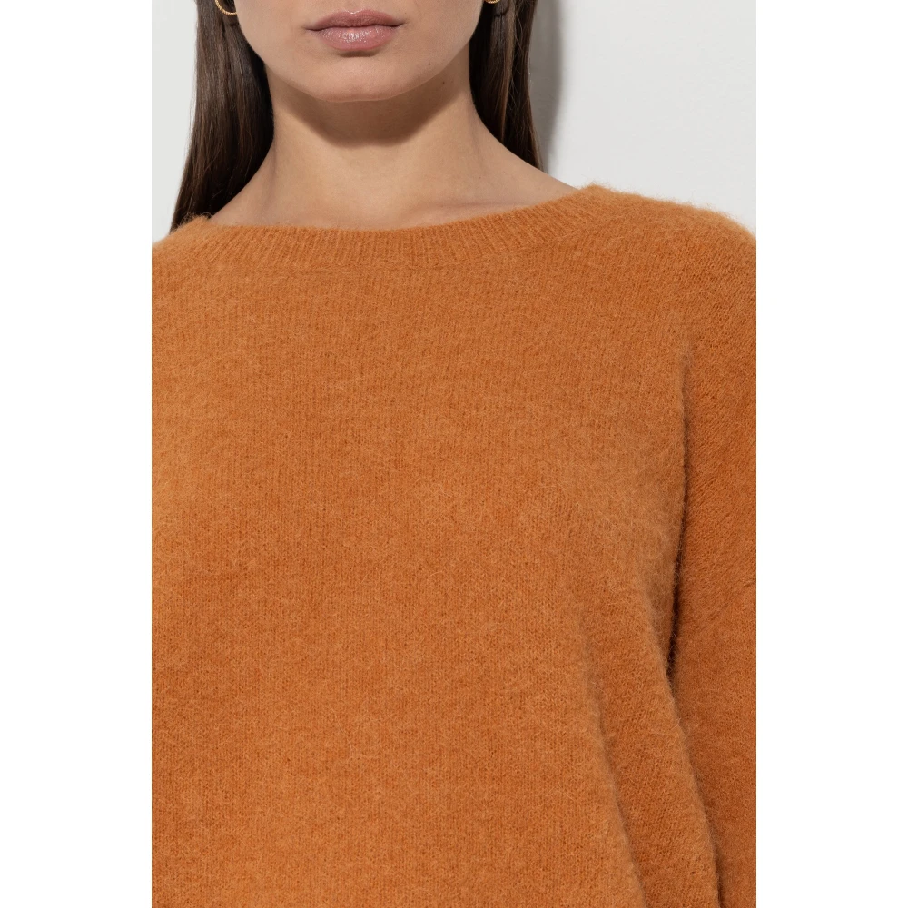 LUISA CERANO Alpaca Mix Trui Kurkuma Orange Dames