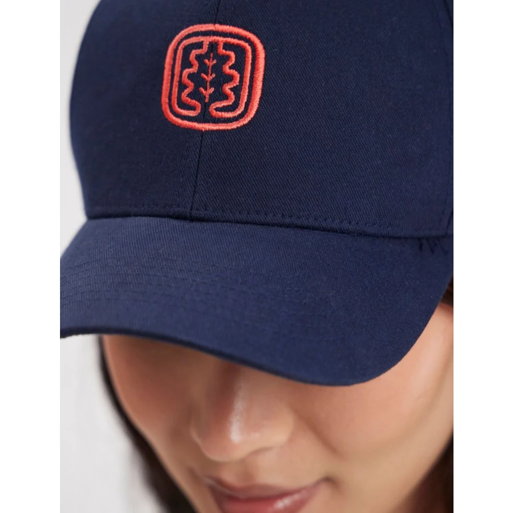 Ines De La Fressange Paris Sydney navy katoenen pet Blue Dames